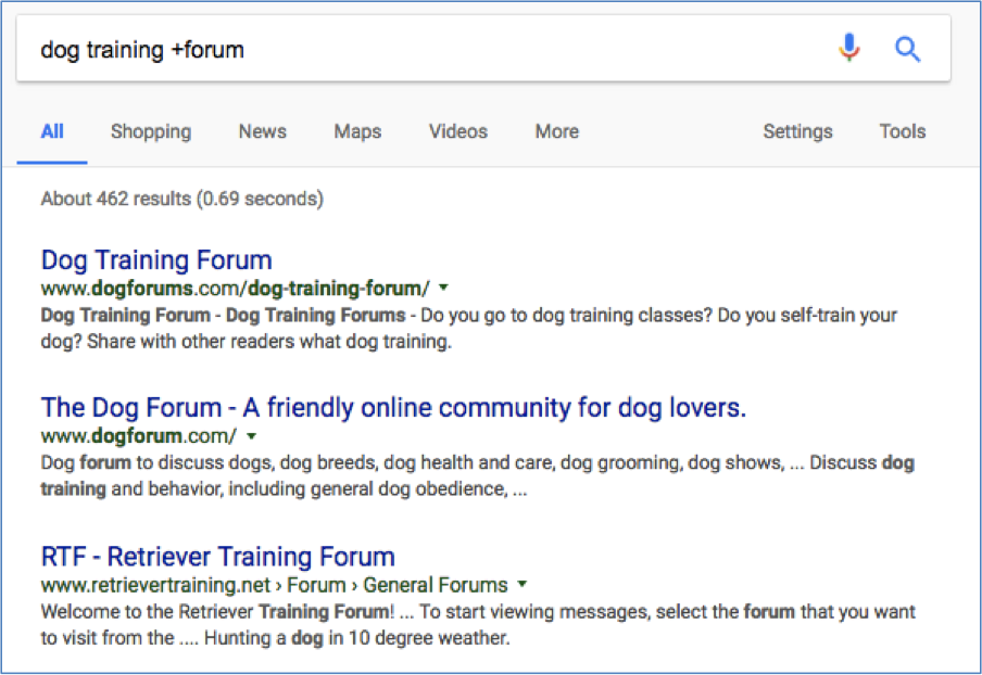 find forums in your niche