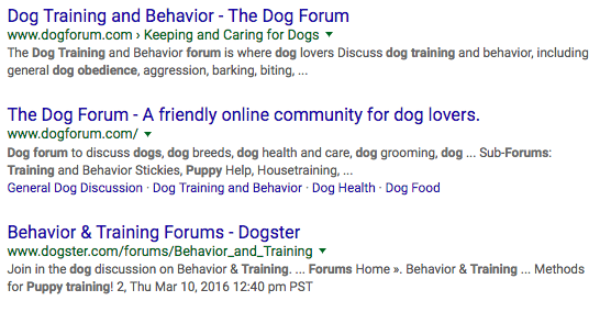 forums for dog obedience